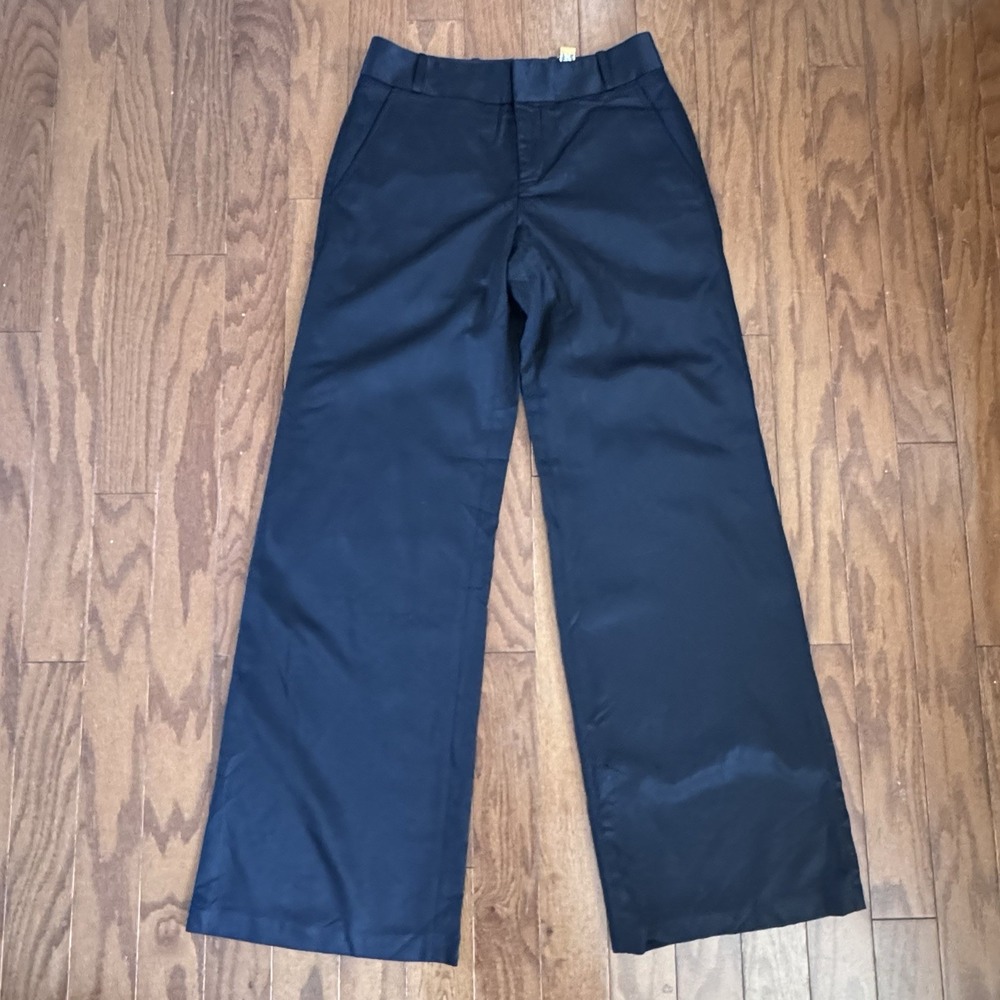 Rachel‎ Roy Black Wide Leg Pants Womens Size 4 High Rise Trouser Career Chic
